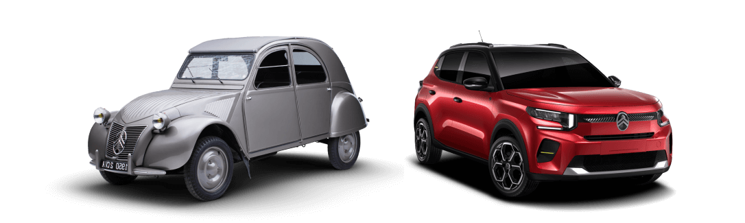 citroen antiguo y citroen nuevo
